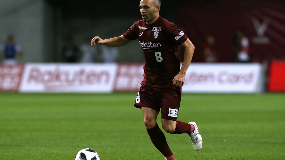 Andrés Iniesta, con el Vissel Kobe