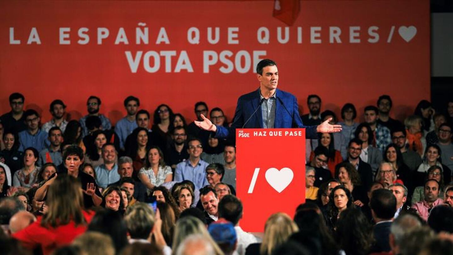 El candidato del PSOE a la reelecci&oacute;n como presidente del Gobierno, Pedro S&aacute;nchez