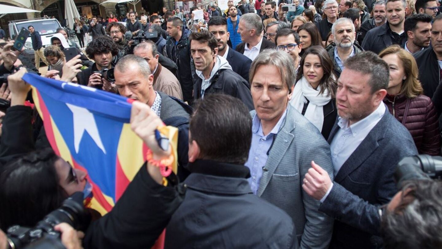 Escrache a In&eacute;s Arrimadas en Vic