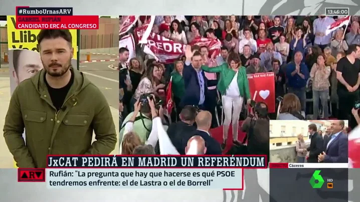 Gabriel Rufián, en Al Rojo Vivo