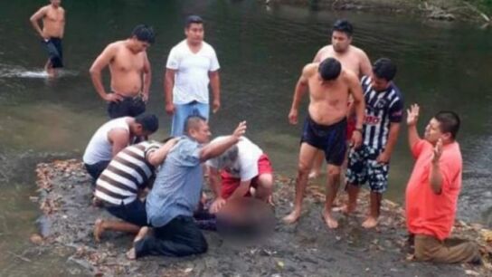 Reanimaci&oacute;n a una ni&ntilde;a arrastrada por la corriente en Xalapa