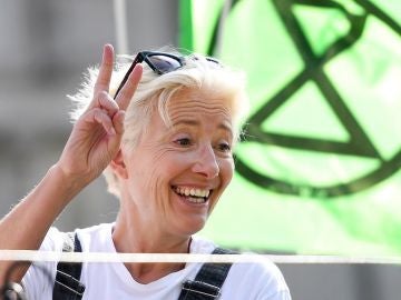 Emma Thompson se suma a las protestas en Londres contra el cambio climático Emma Thompson se suma a las protestas en Londres contra el cambio climático
