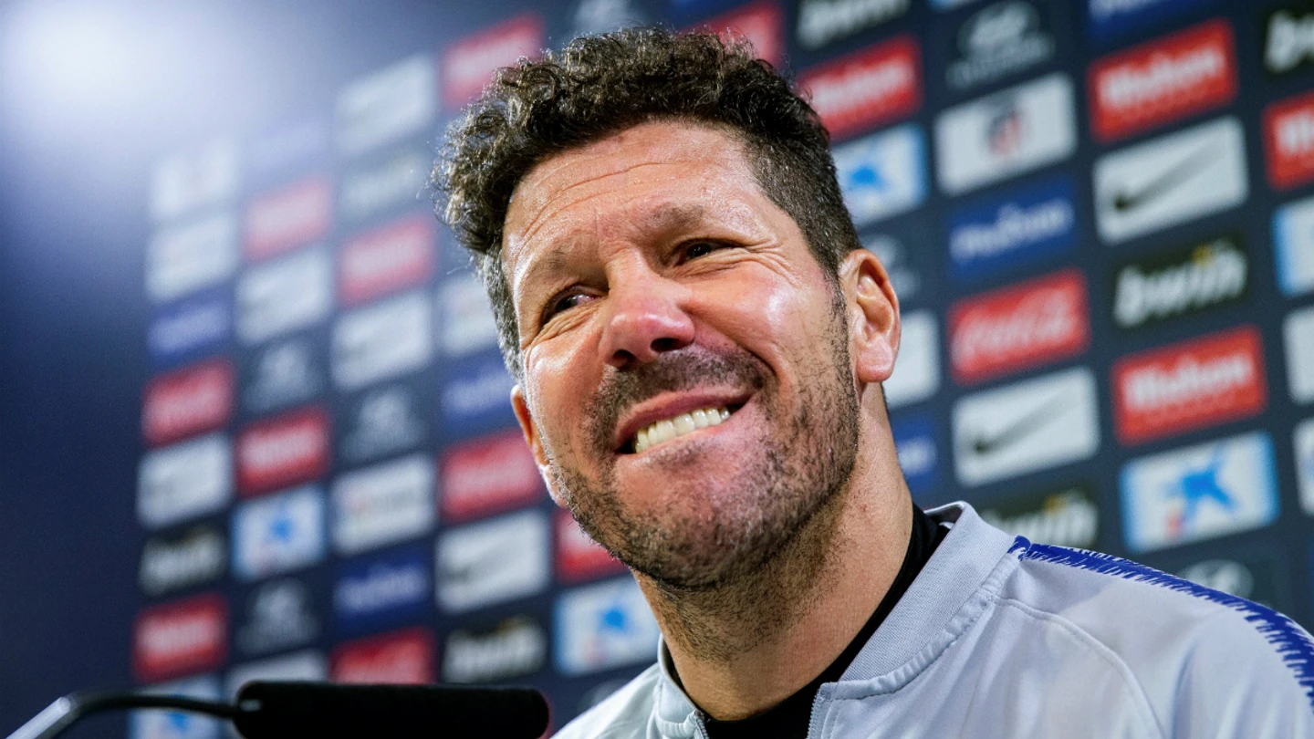 Simeone, en rueda de prensa Simeone, en rueda de prensa