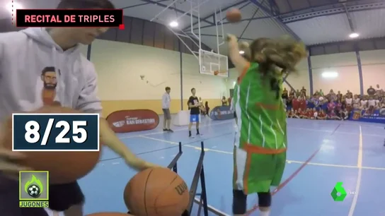 Espectacular: ojo a la exhibición de esta niña en un concurso de triples Espectacular: ojo a la exhibición de esta niña en un concurso de triples