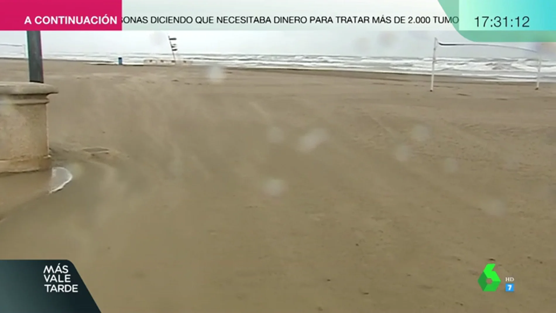 El vídeo que muestra los impactantes efectos del temporal en Valencia