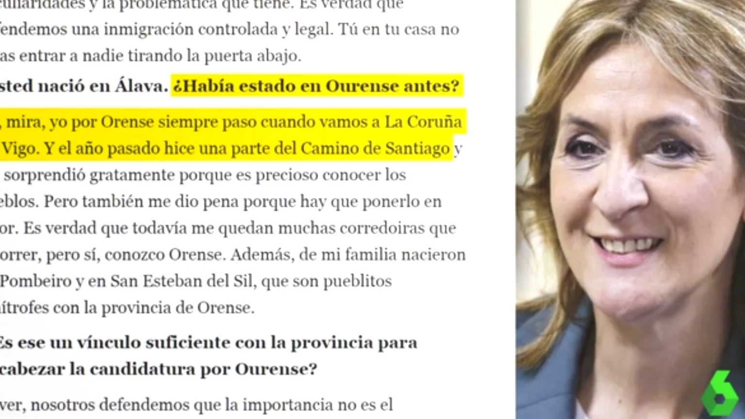 Entrevista en La Voz de Galicia a la candidata de Vox por Ourense