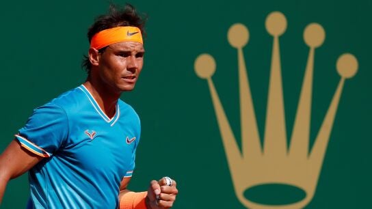 Rafa Nadal celebra un punto ante Pella