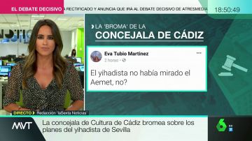 Comentario en Twitter de la concejala de Cultura de Cádiz