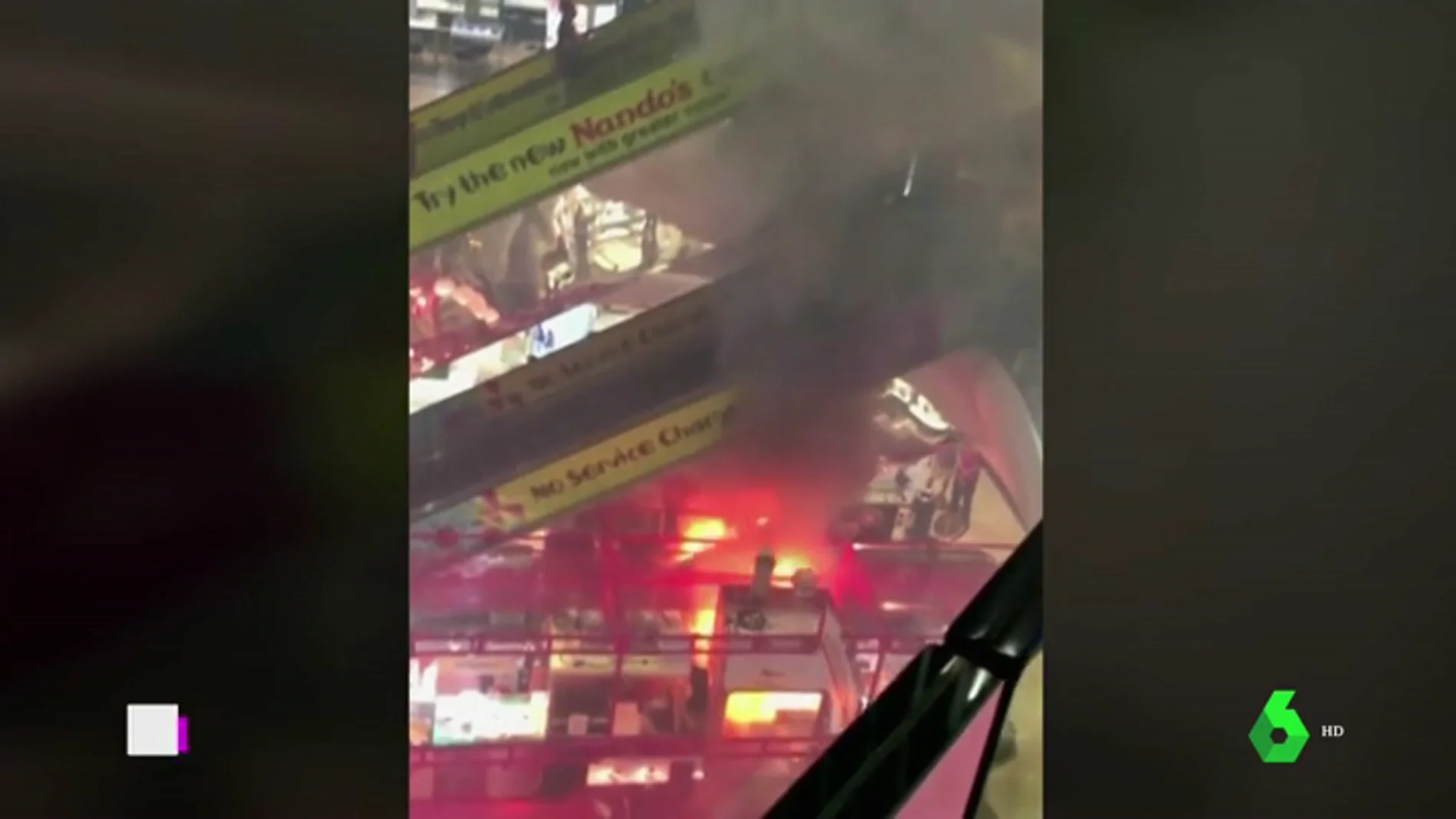Incendio en un centro comercial de Singapur