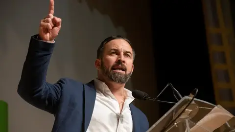 Santiago Abascal durante un acto en Granada Santiago Abascal durante un acto en Granada