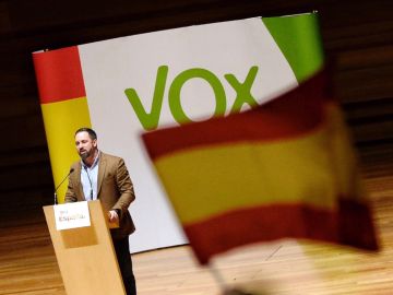 Santiago Abascal en un acto de Vox Santiago Abascal en un acto de Vox