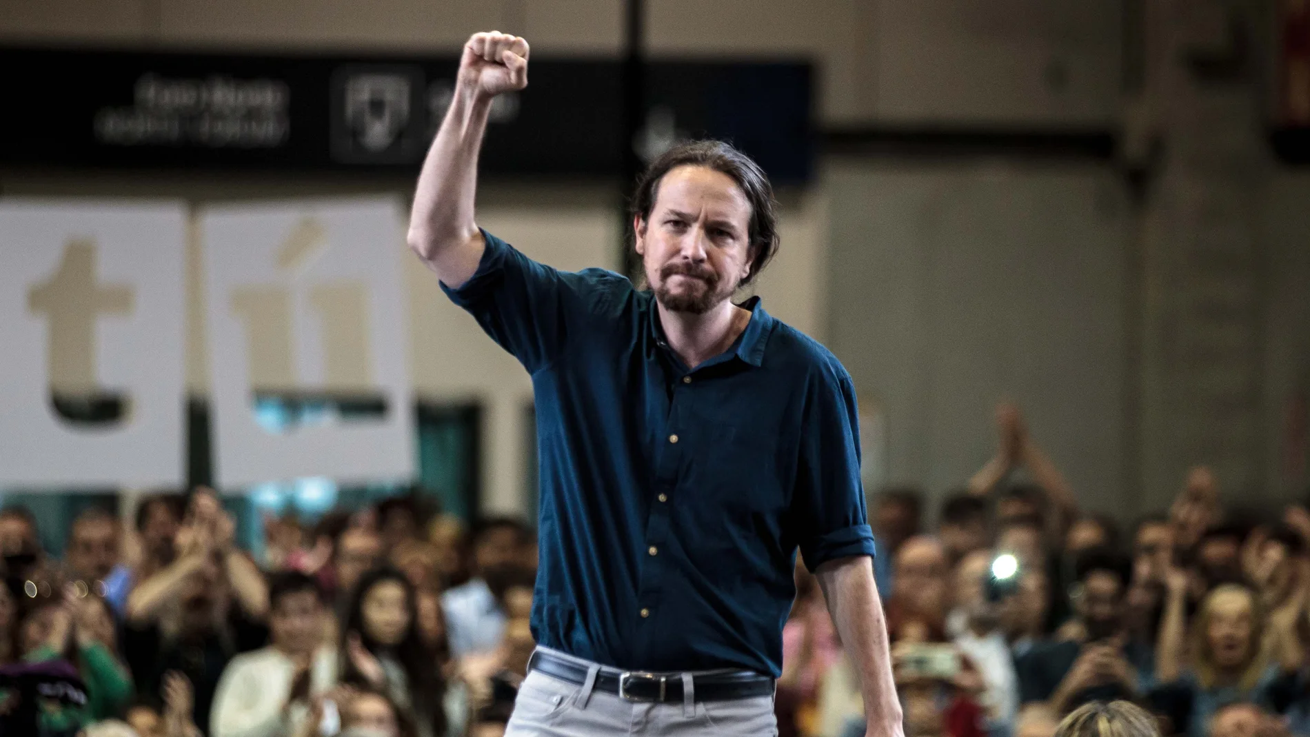 El candidato de Unidas Podemos, Pablo Iglesias.