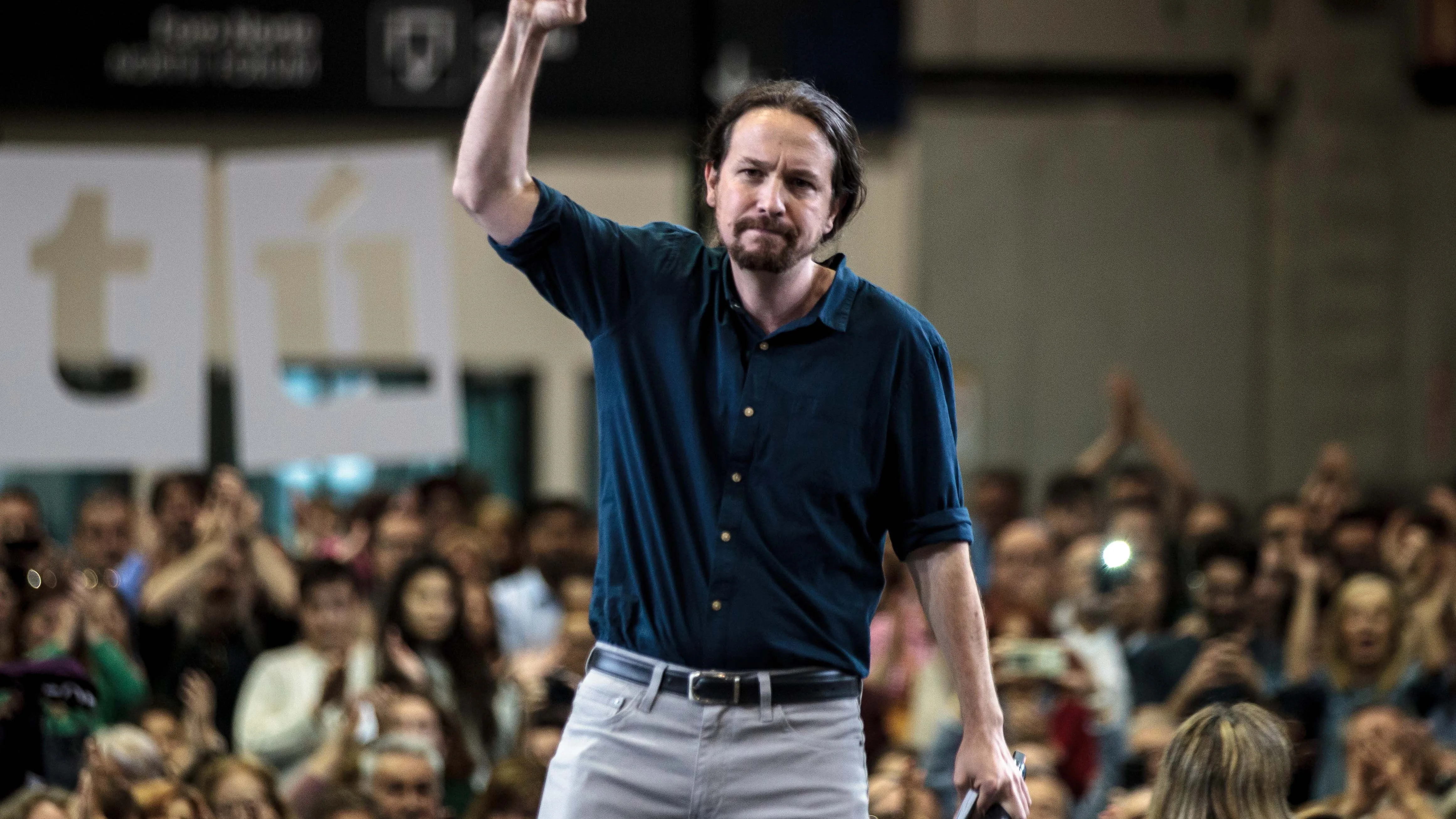 El candidato de Unidas Podemos, Pablo Iglesias.