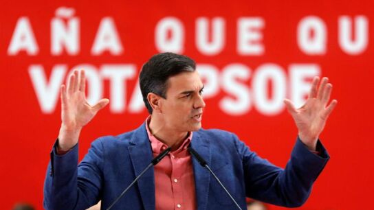 El presidente del Gobierno y candidato del PSOE, Pedro S&aacute;nchez