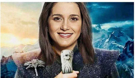 Fotomontaje de Inés Arrimadas vestida de Daenerys Targaryen. Fotomontaje de Inés Arrimadas vestida de Daenerys Targaryen.