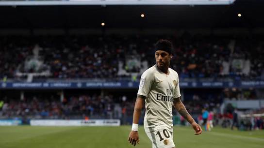 Neymar, en un partido con el PSG Neymar, en un partido con el PSG