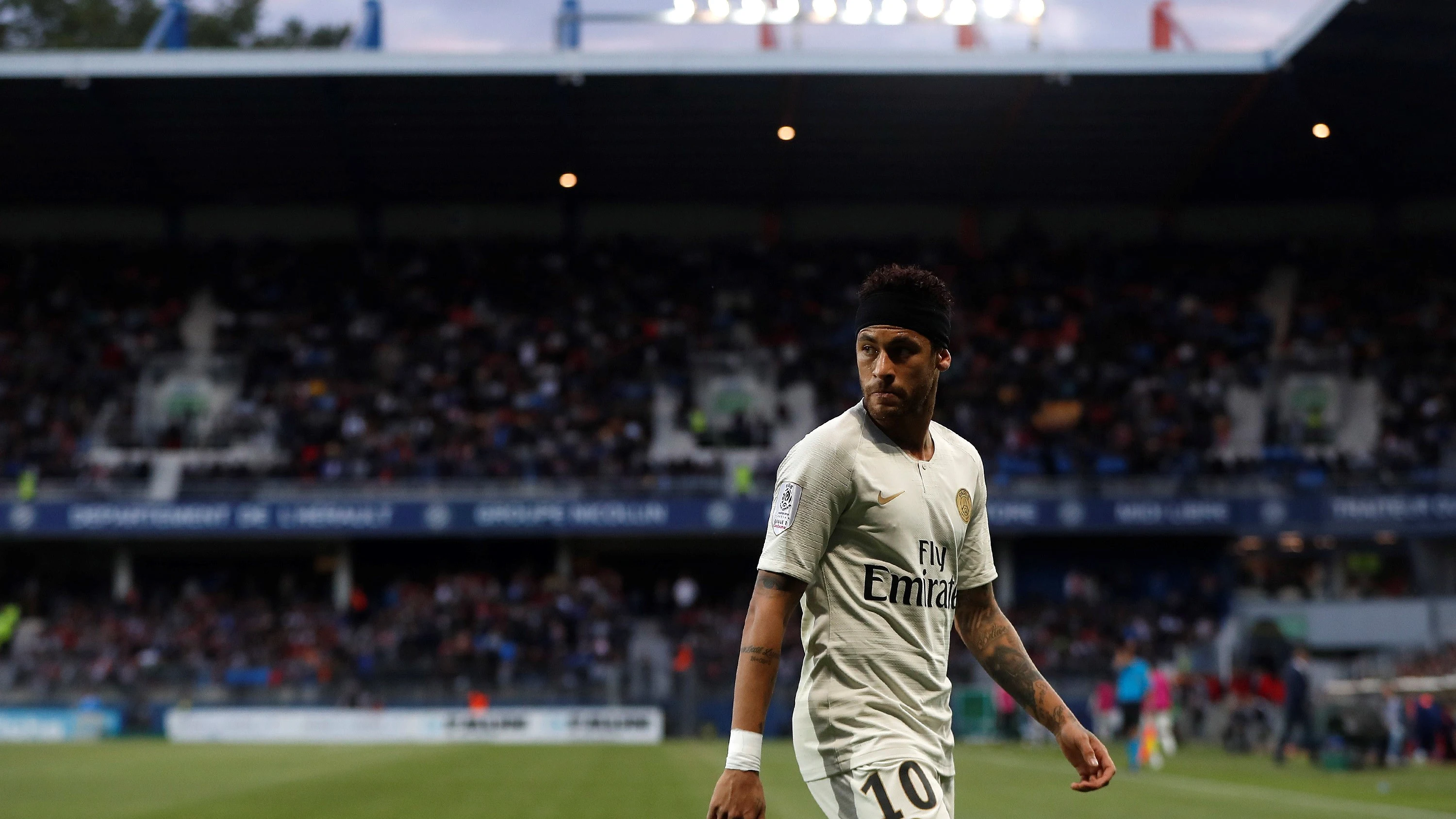 Neymar, en un partido con el PSG