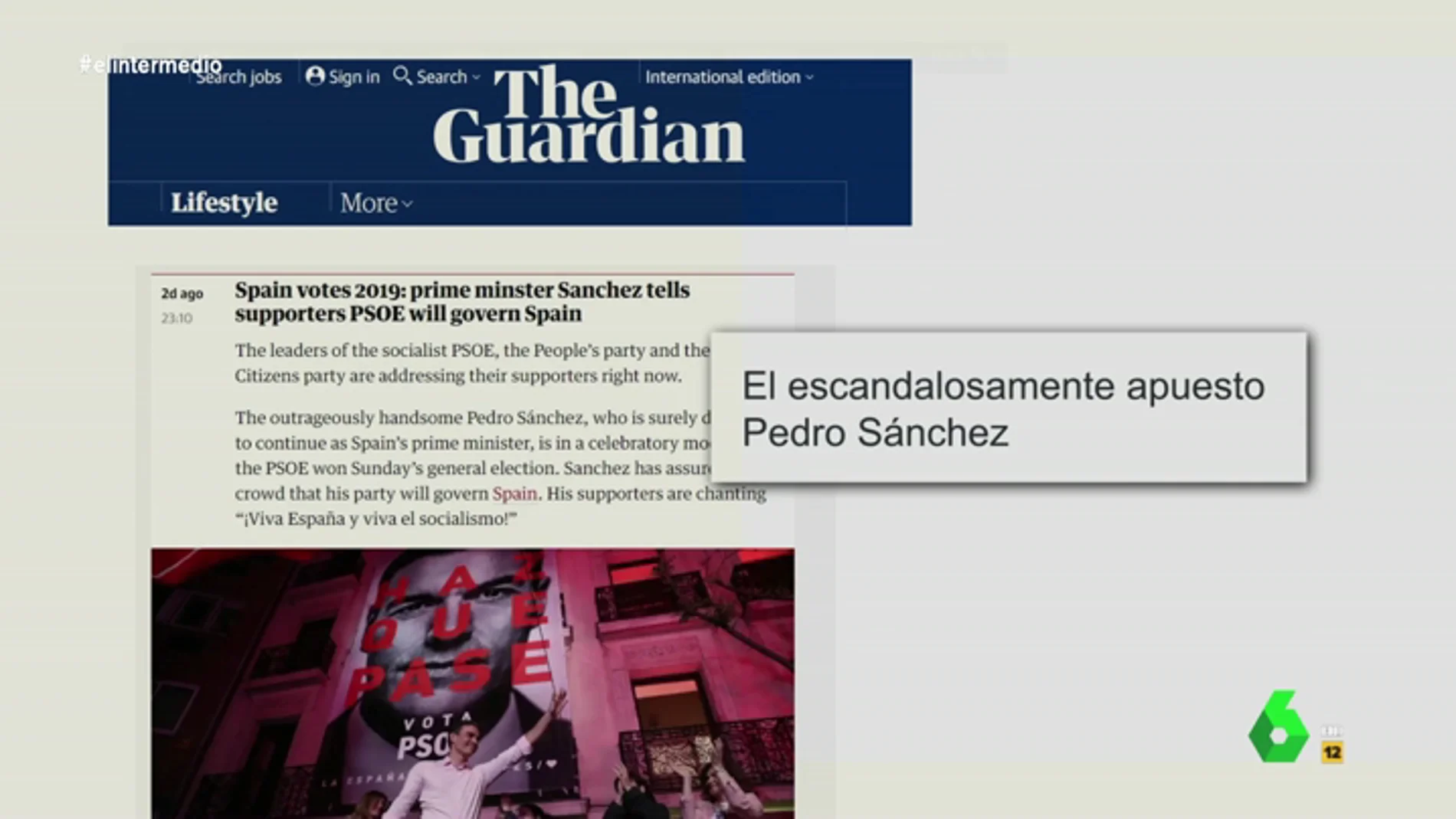 El "escandalosamente apuesto" Pedro Sánchez y otros llamativos titulares de los medios extranjeros sobre el PSOE