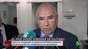 Alfonso Guerra considera que un Gobierno de PSOE y Ciudadanos daría "más estabilidad"