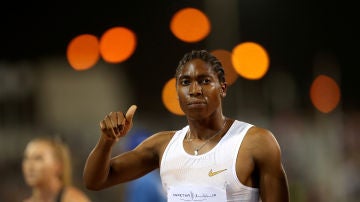 Semenya, durante una prueba