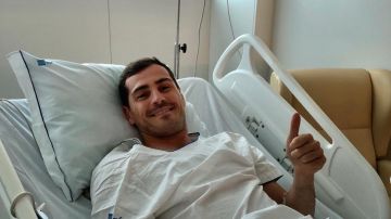 Iker Casillas en el hospital