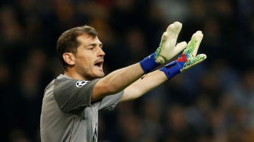 Iker Casillas, durante un partido