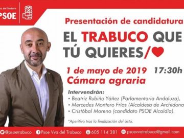 Imagen de la presentación de candidatura del PSOE de Villanueva del Trabuco. Imagen de la presentación de candidatura del PSOE de Villanueva del Trabuco.