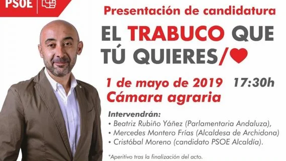 Imagen de la presentación de candidatura del PSOE de Villanueva del Trabuco.