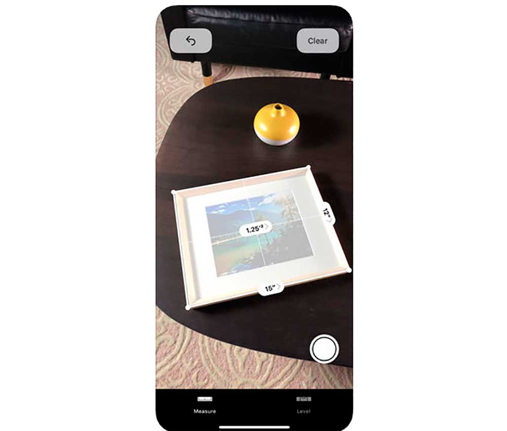 El iPhone también puede medir con realidad aumentada