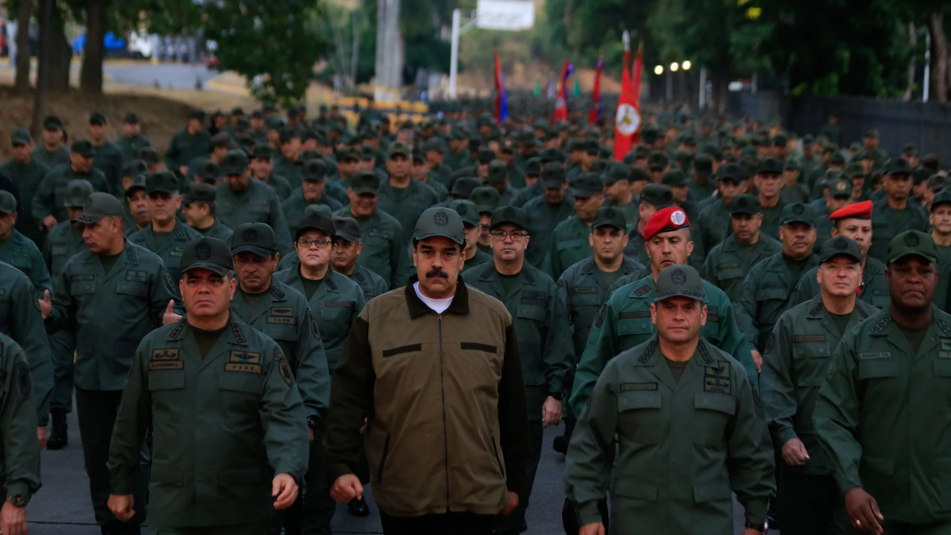 Las fuerzas desplegadas por Nicolás Maduro