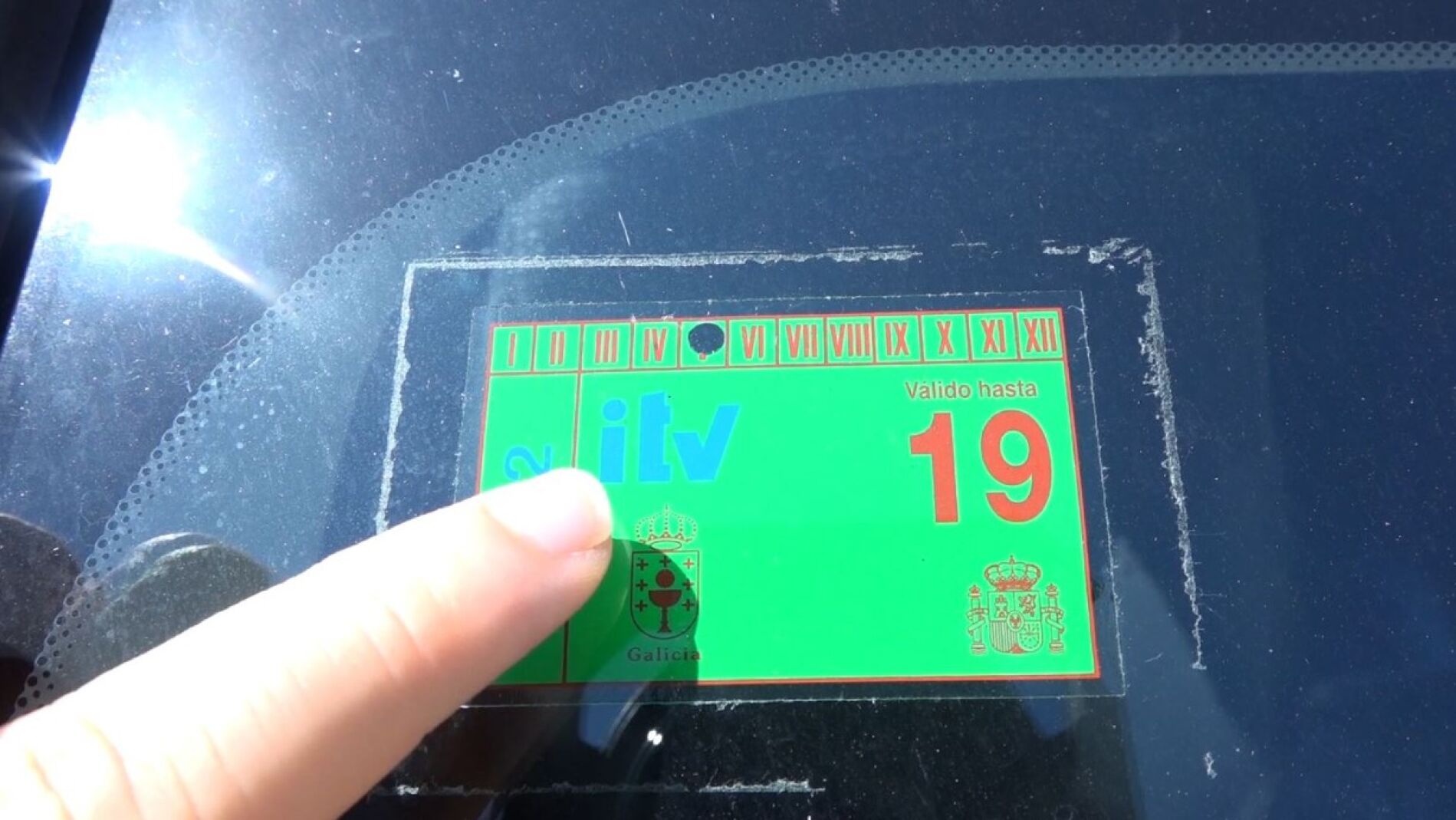 Pegatina de la ITV