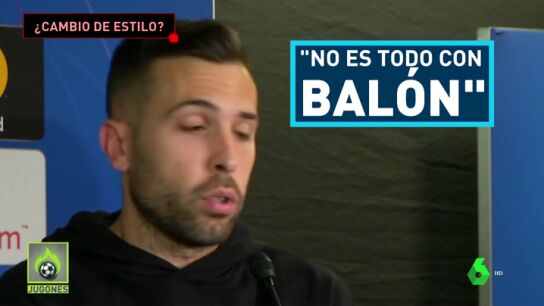 Jordi Alba admite que han abandonado el toque