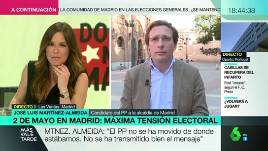 Martínez-Almeida no descarta repetir el pacto 'a la andaluza': "Tengo la obligación de buscar acuerdos dentro de la derecha" Martínez-Almeida no descarta repetir el pacto 'a la andaluza': "Tengo la obligación de buscar acuerdos dentro de la derecha"