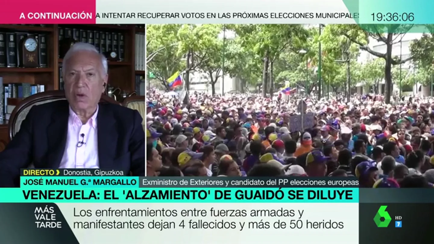 García-Margallo: "Quién está desobedeciendo y dando un golpe de Estado es Maduro y no Guaidó" García-Margallo: "Quién está desobedeciendo y dando un golpe de Estado es Maduro y no Guaidó"