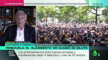 García-Margallo: "Quién está desobedeciendo y dando un golpe de Estado es Maduro y no Guaidó"