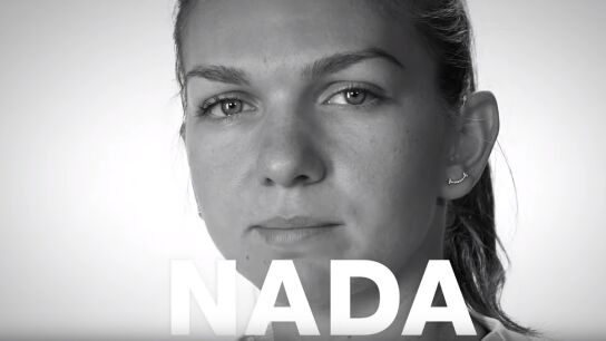 Simona Halep, en un v&iacute;deo promocional contra la violencia de g&eacute;nero