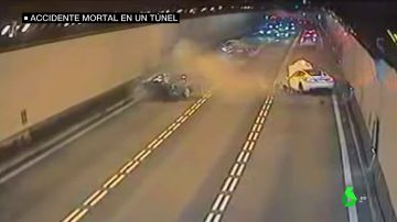 Un hombre muere en un impresionante accidente en un túnel de Barcelona