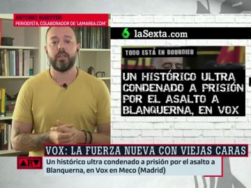Antonio Maestre, sobre el ultra histórico del neofascismo en Vox: "Es una muestra del sustrato ideológico que tienen" Antonio Maestre, sobre el ultra histórico del neofascismo en Vox: "Es una muestra del sustrato ideológico que tienen"