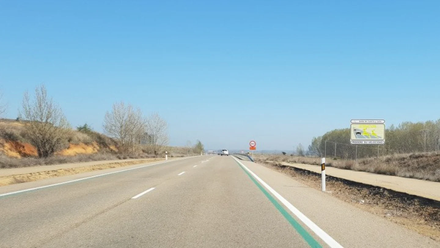 Las líneas verdes que ha instalado la DGT Las líneas verdes que ha instalado la DGT
