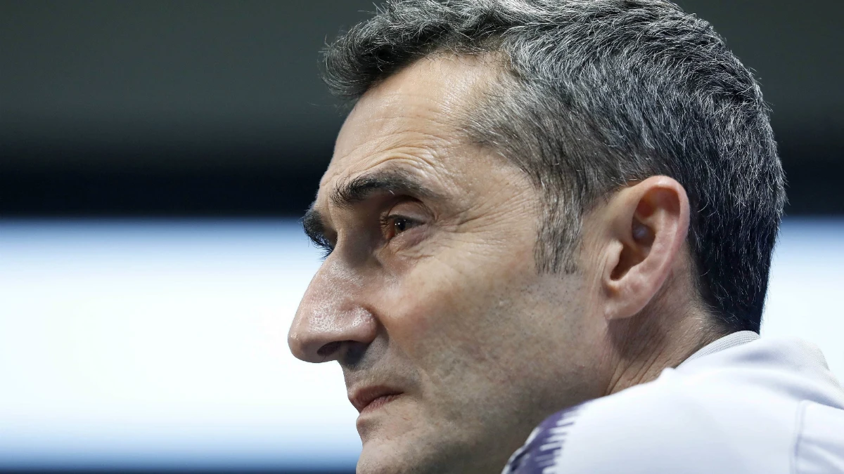 Ernesto Valverde, en rueda de prensa