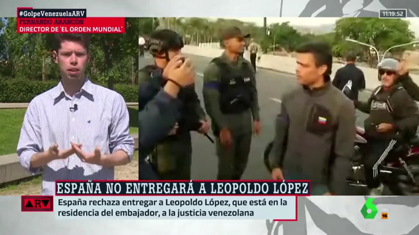 Los motivos por los que la estancia de Leopoldo López como huésped en la embajada de España en Venezuela podría meter en un lío al Gobierno Los motivos por los que la estancia de Leopoldo López como huésped en la embajada de España en Venezuela podría meter en un lío al Gobierno
