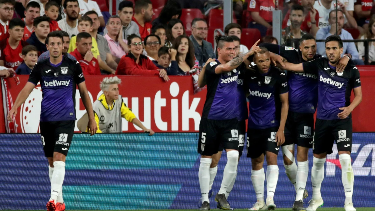 El Leganés celebra un gol