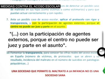 Un decálogo contra el acoso escolar: piden que sea una persona externa quien valore si existe hostigamiento Un decálogo contra el acoso escolar: piden que sea una persona externa quien valore si existe hostigamiento