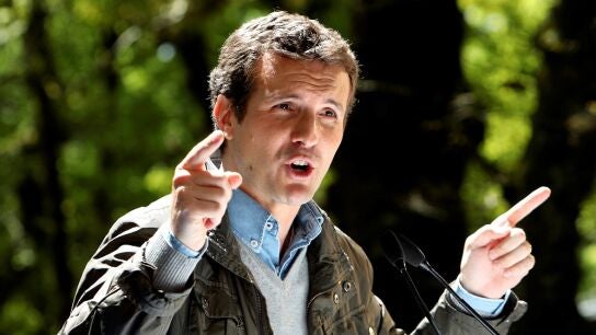 Pablo Casado en un acto del PP en A Coru&ntilde;a