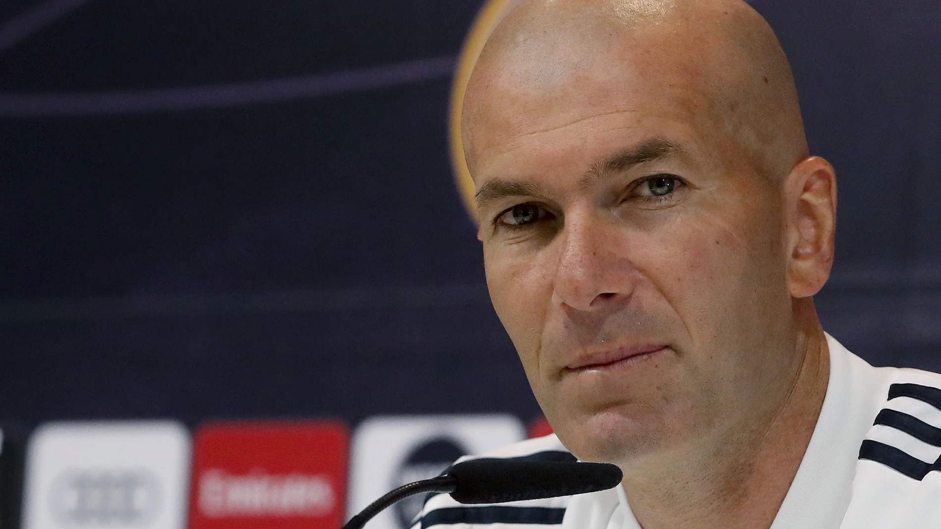 El técnico francés, Zinedine Zidane, en rueda de prensa