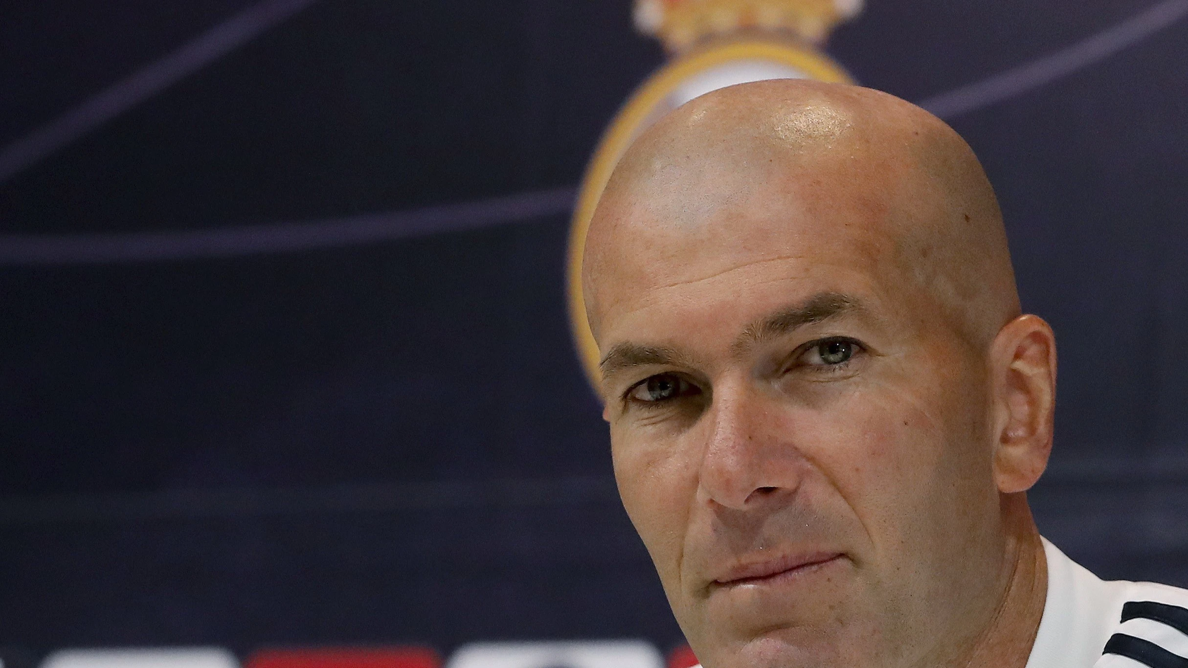 El técnico francés, Zinedine Zidane, en rueda de prensa