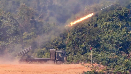 Imagen de los proyectiles disparados por Corea del Norte Imagen de los proyectiles disparados por Corea del Norte