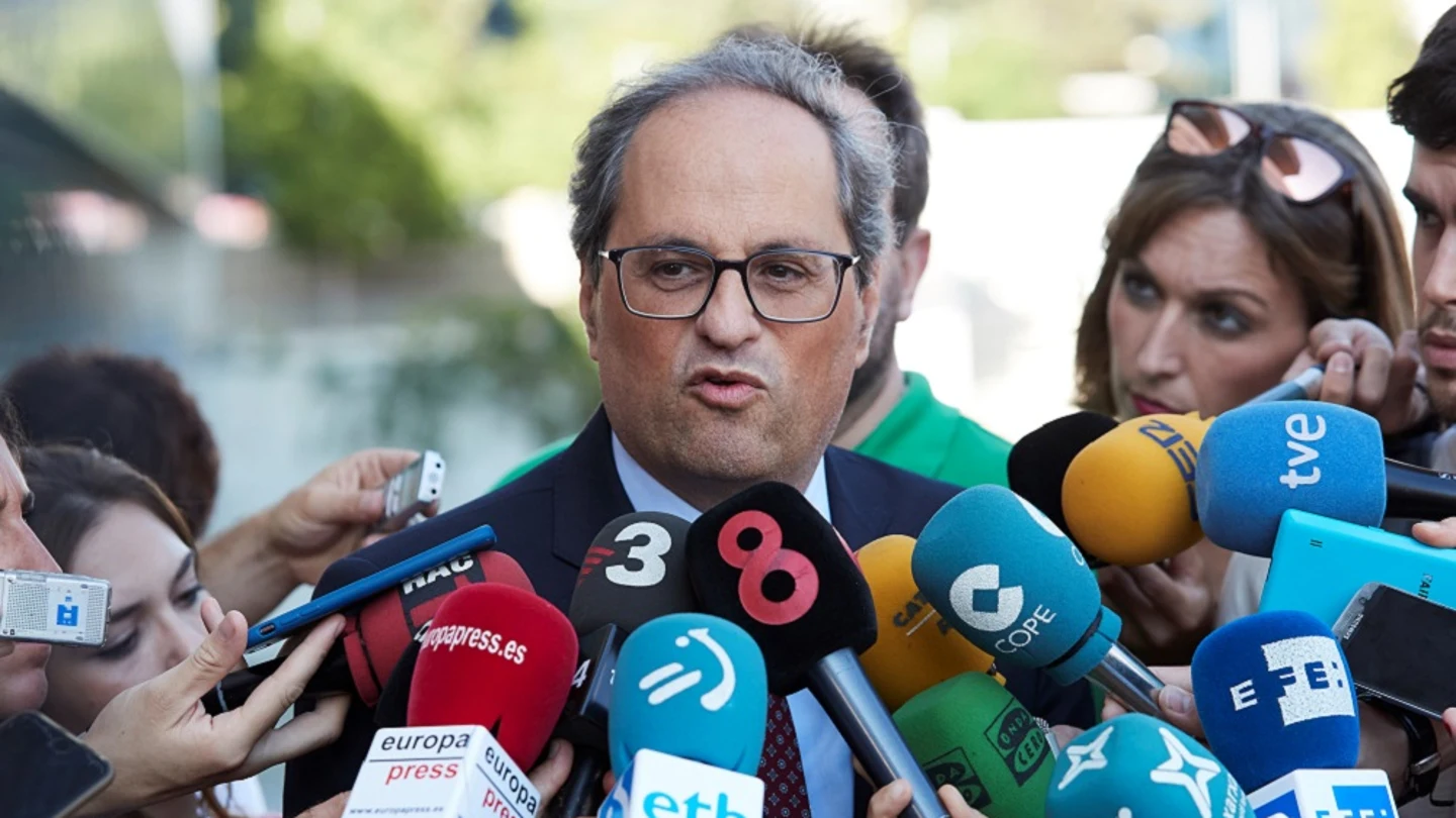 El president de la Generalitat, Quim Torra El president de la Generalitat, Quim Torra