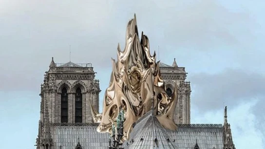 Así sería la reconstrucción de la aguja de Notre-Dame por el arquitecto Mathieu Lehanneur. Así sería la reconstrucción de la aguja de Notre-Dame por el arquitecto Mathieu Lehanneur.