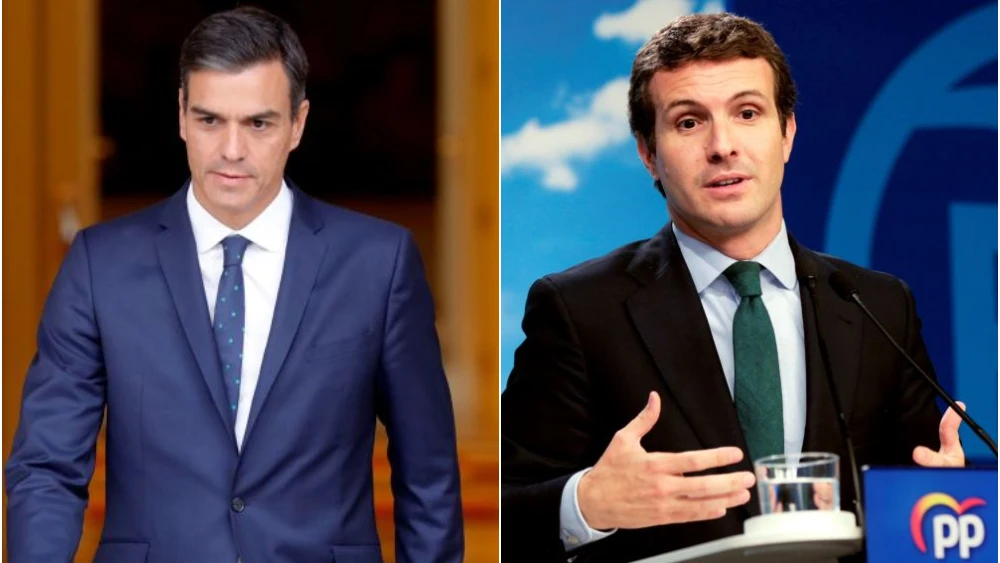 Pedro Sánchez y Pablo Casado en una imagen de archivo